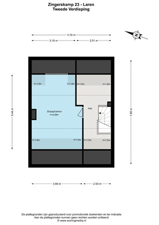 Floor plan - Zingerskamp 23, 1251 PJ Laren Nh 